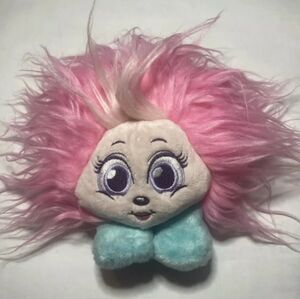 Shnooks "Shnuggles" Mini Plush Doll Toy With Pink Fluffy Hair